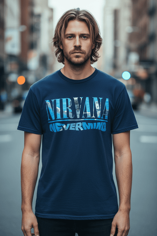 NIRVANA - Band T-Shirt: NEVERMIND - COOCOO.at - Dein Merch Shop aus Österreich