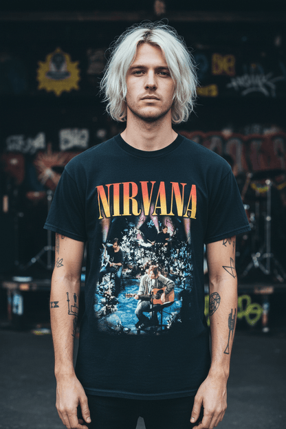 NIRVANA - Band T-Shirt: Unplugged - COOCOO.at - Dein Merch Shop aus Österreich