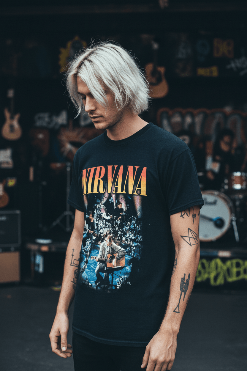 NIRVANA - Band T-Shirt: Unplugged - COOCOO.at - Dein Merch Shop aus Österreich