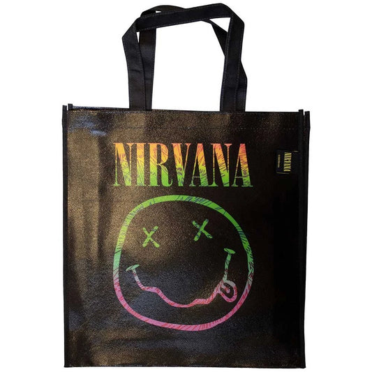 NIRVANA - Eco Shopping Bag: Happy Face Ray - COOCOO.at - Dein Merch Shop aus Österreich