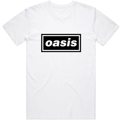 OASIS - Band T-Shirt: Logo - weiß - Unisex - COOCOO.at - Dein Merch Shop aus Österreich