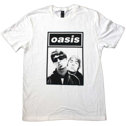 OASIS - Band T-Shirt: Noel Liam Logo - weiß - COOCOO.at - Dein Merch Shop aus Österreich