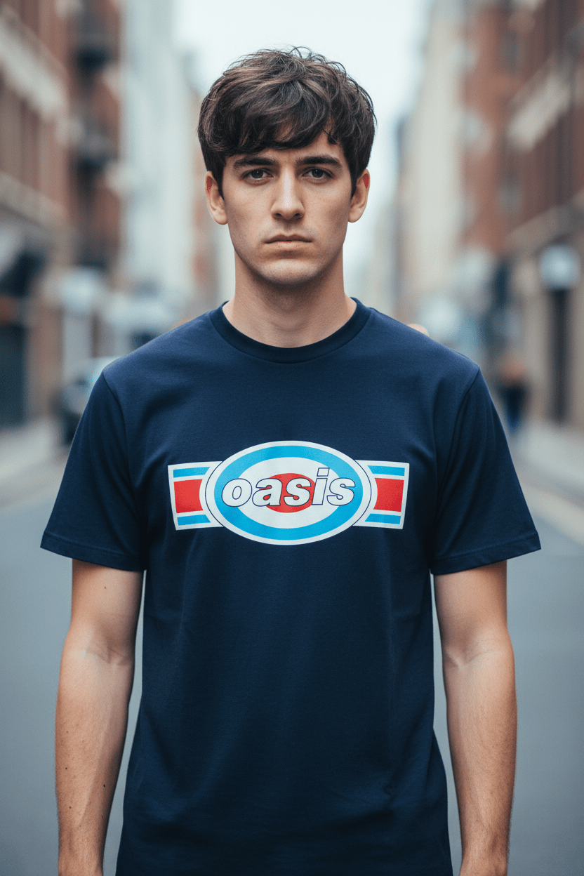 OASIS - Band T-Shirt: OBLONG TARGET - COOCOO.at - Dein Merch Shop aus Österreich