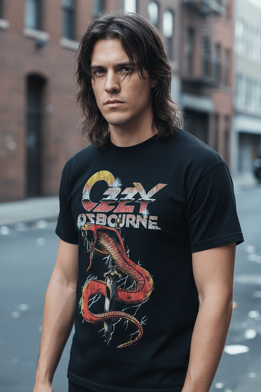 OZZY OSBOURNE - Band T-Shirt: SNAKE - COOCOO.at - Dein Merch Shop aus Österreich
