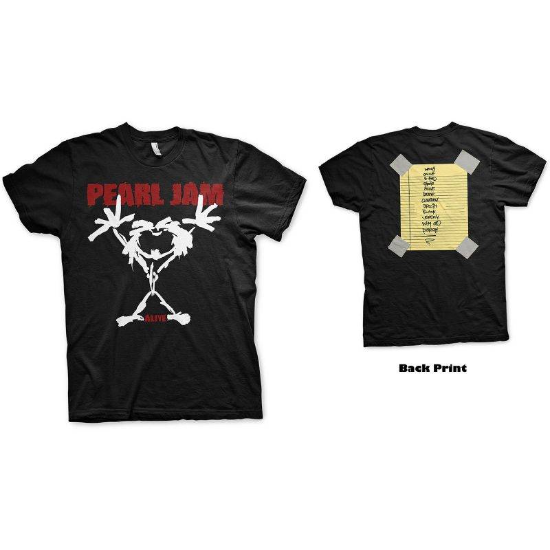 PEARL JAM – Band T-Shirt: Stickman Band Merchandise T-Shirt