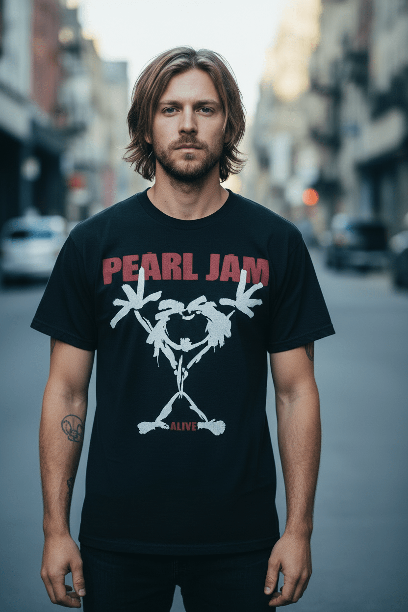 PEARL JAM – Band T-Shirt: Stickman - COOCOO.at - Dein Merch Shop aus Österreich