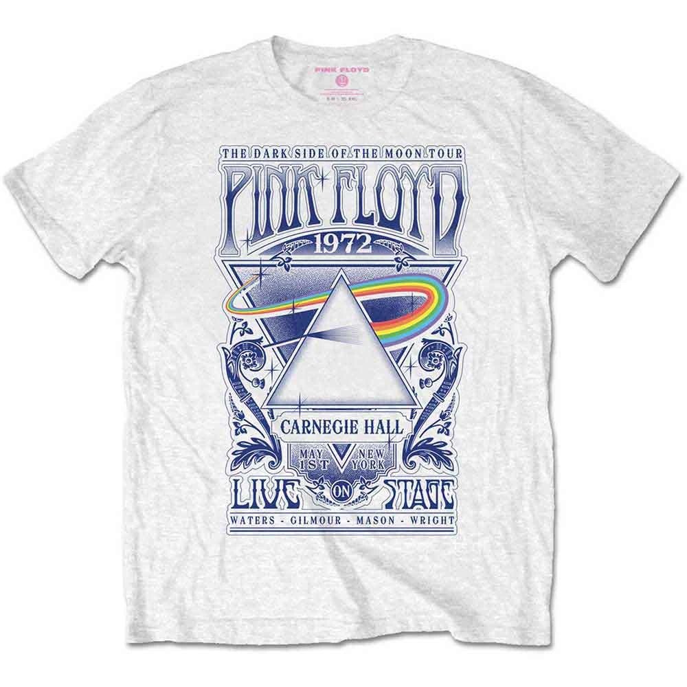 PINK FLOYD - Band T-Shirt: Carnegie Hall Poster (white) - COOCOO.at - Dein Merch Shop aus Österreich