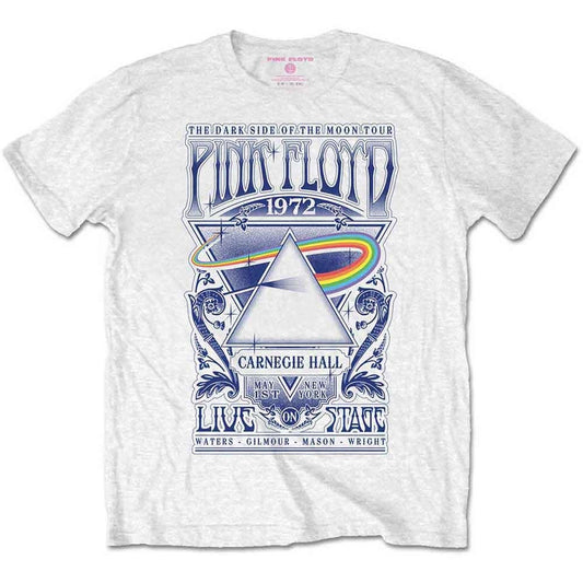 PINK FLOYD - Band T-Shirt: Carnegie Hall Poster (white) - COOCOO.at - Dein Merch Shop aus Österreich