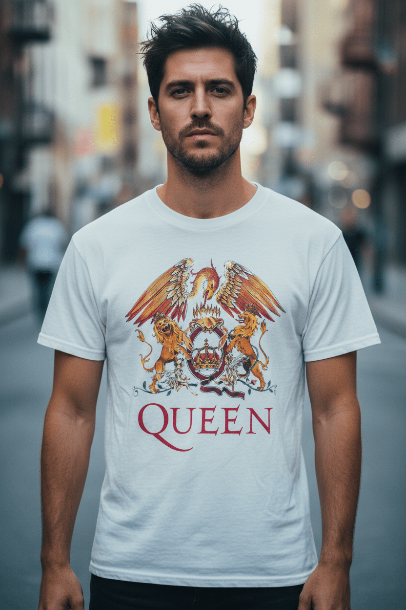 QUEEN - Band T-Shirt: CLASSIC CREST - COOCOO.at - Dein Merch Shop aus Österreich