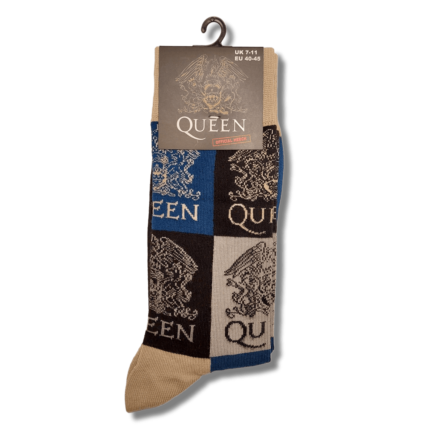 QUEEN - Merch Socken: CREST BLOCKS - COOCOO.at - Dein Merch Shop aus Österreich