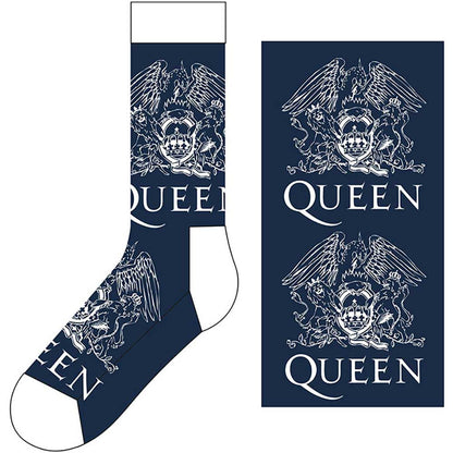 QUEEN - Merch Socken: WHITE CREST - COOCOO.at - Dein Merch Shop aus Österreich