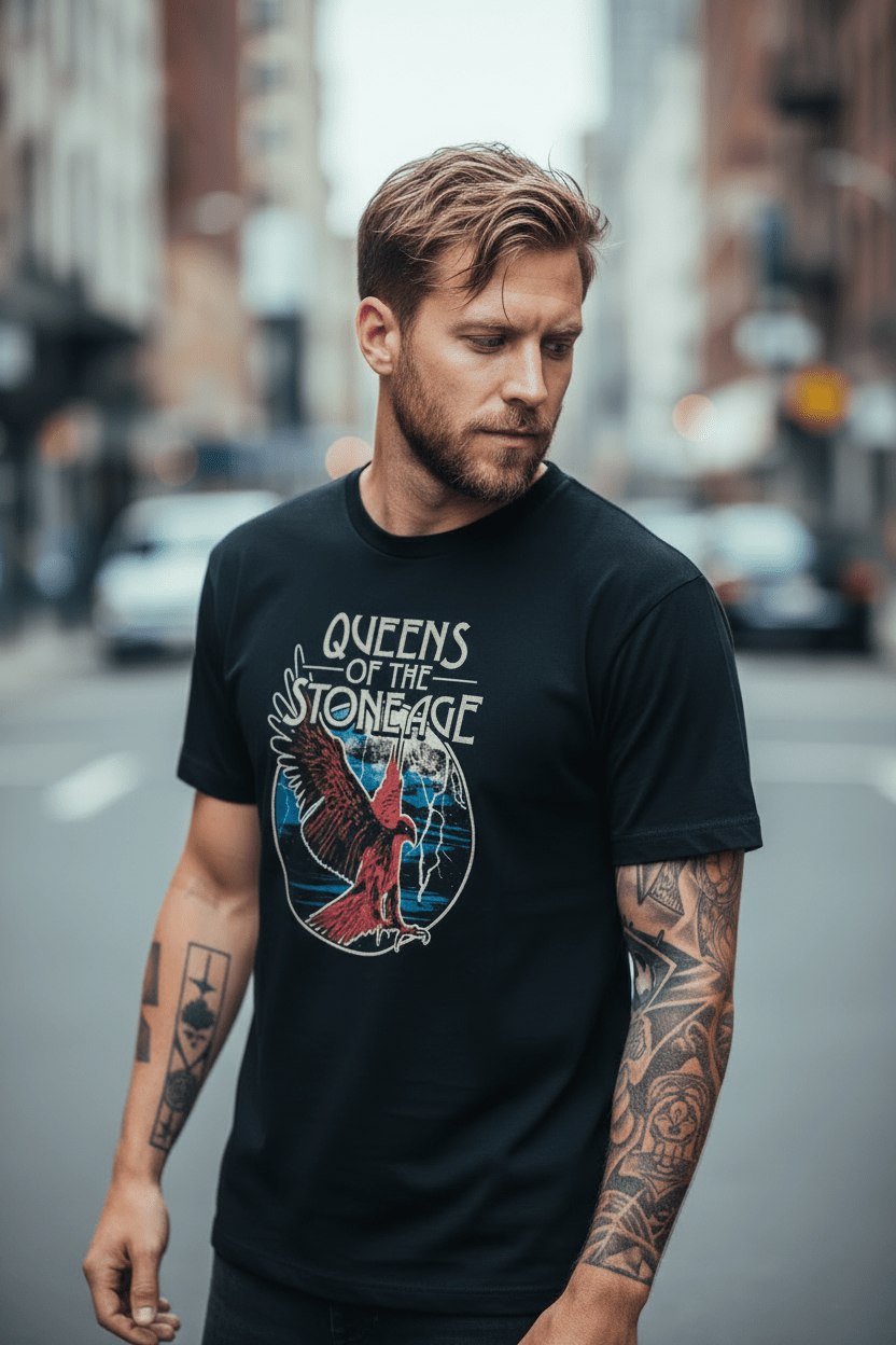 QUEENS OF THE STONE AGE - Band T-Shirt: Eagle - COOCOO.at - Dein Merch Shop aus Österreich
