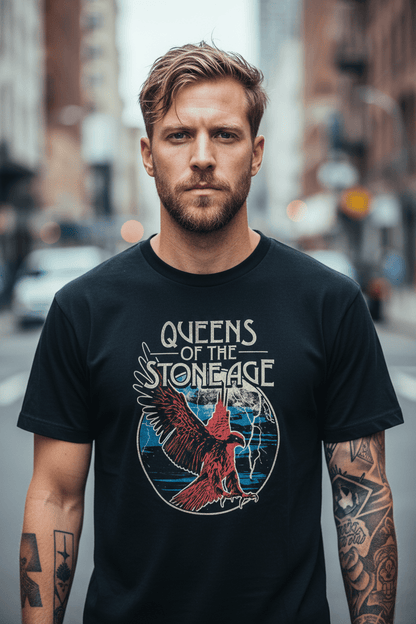 QUEENS OF THE STONE AGE - Band T-Shirt: Eagle - COOCOO.at - Dein Merch Shop aus Österreich