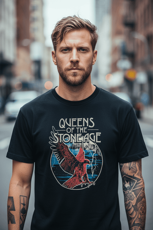QUEENS OF THE STONE AGE - Band T-Shirt: Eagle - COOCOO.at - Dein Merch Shop aus Österreich