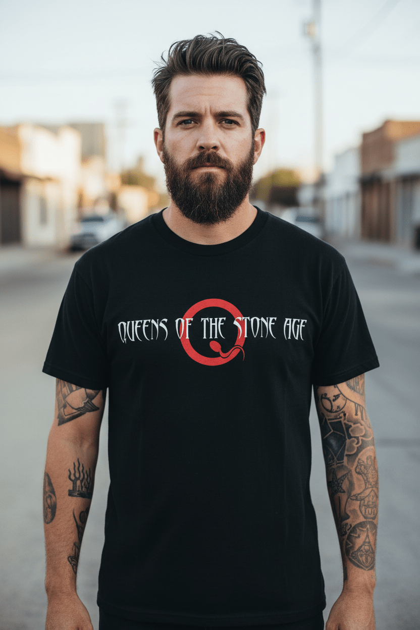 QUEENS OF THE STONE AGE - Band T-Shirt: Text Logo - COOCOO.at - Dein Merch Shop aus Österreich