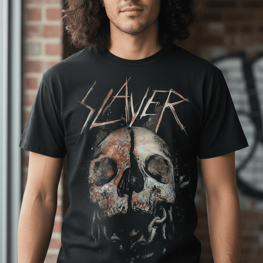 SLAYER - Band T-Shirt: Cleaved Skull - COOCOO.at - Dein Merch Shop aus Österreich