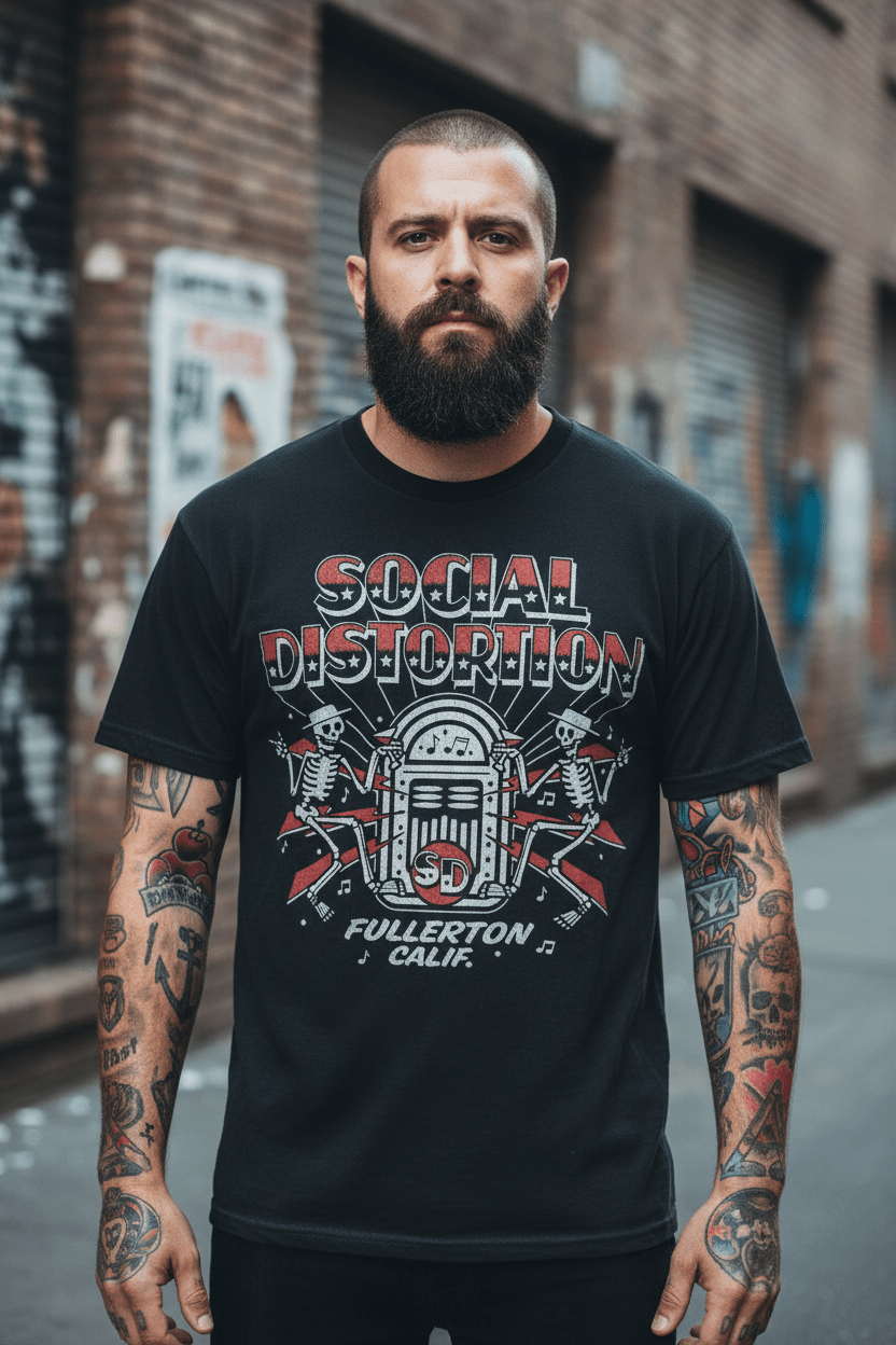 SOCIAL DISTORTION - Band T-Shirt: Jukebox - COOCOO.at - Dein Merch Shop aus Österreich