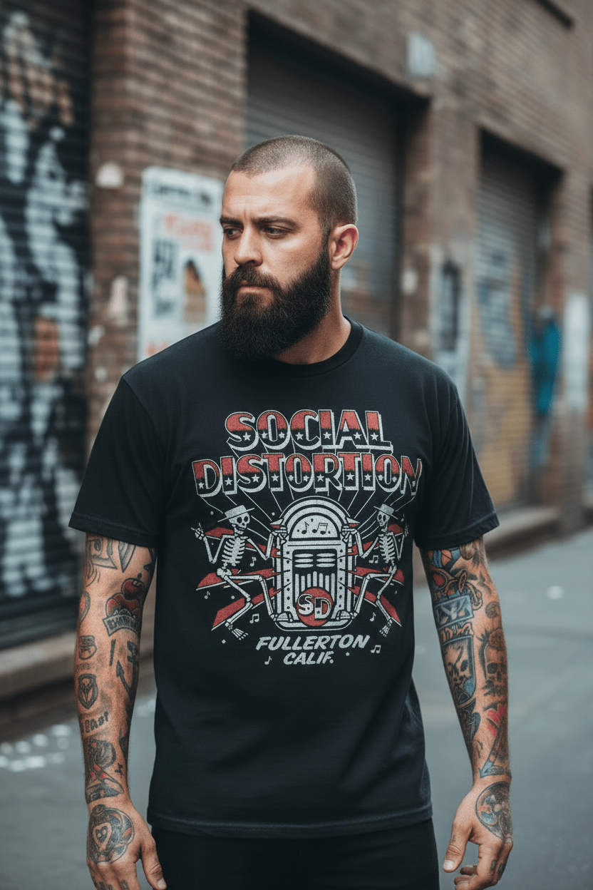 SOCIAL DISTORTION - Band T-Shirt: Jukebox - COOCOO.at - Dein Merch Shop aus Österreich