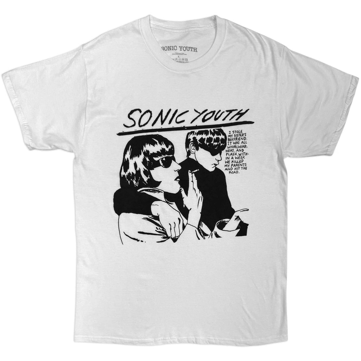 SONIC YOUTH - Band T-Shirt: Goo Cover (white) - COOCOO.at - Dein Merch Shop aus Österreich