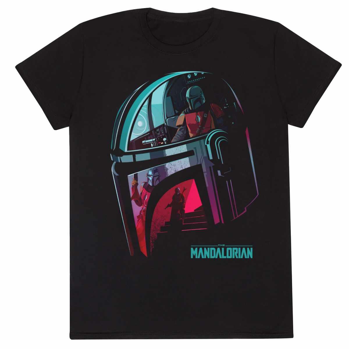 STAR WARS – Merch T-Shirt: THE MANDALORIAN - Helmet - COOCOO.at - Dein Merch Shop aus Österreich