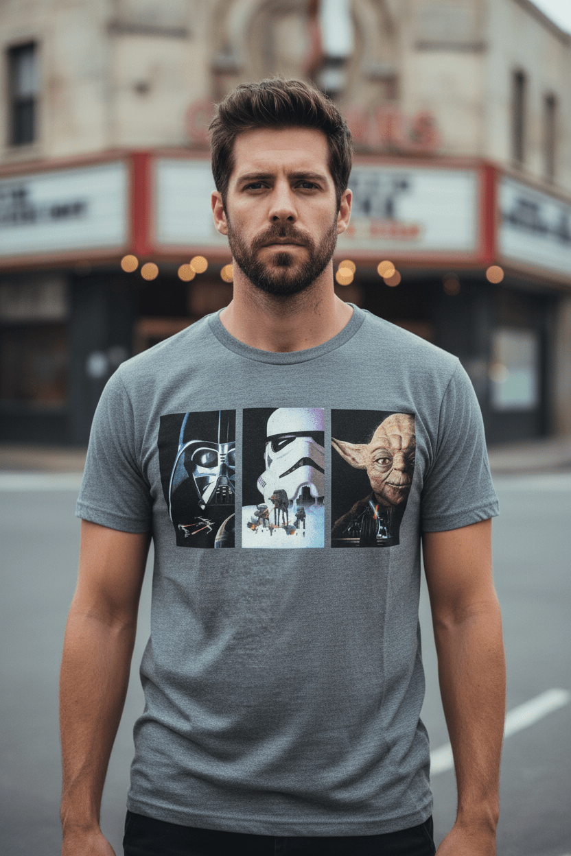 STAR WARS - Merch T-Shirt: TRI VHS ART - COOCOO.at - Dein Merch Shop aus Österreich
