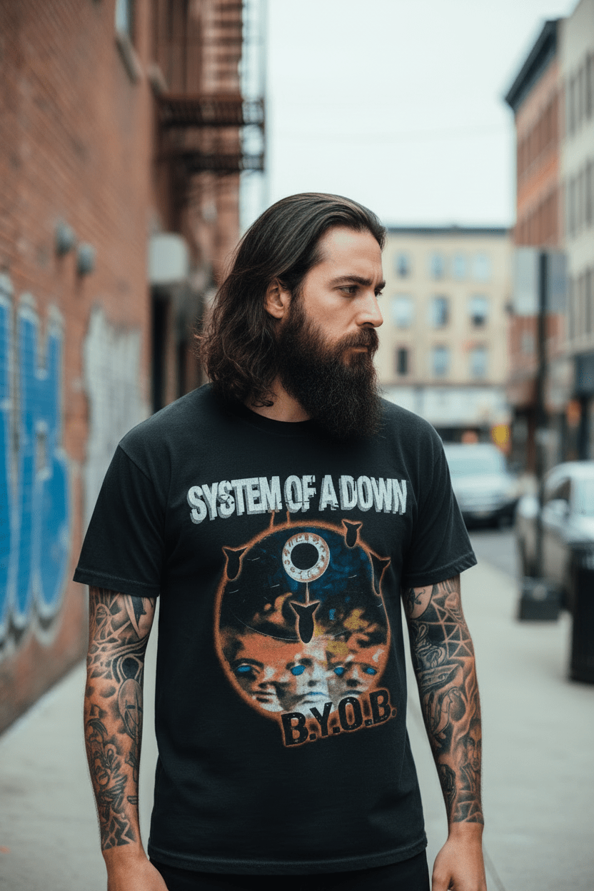 SYSTEM OF A DOWN - Band T-Shirt: BYOB - COOCOO.at - Dein Merch Shop aus Österreich