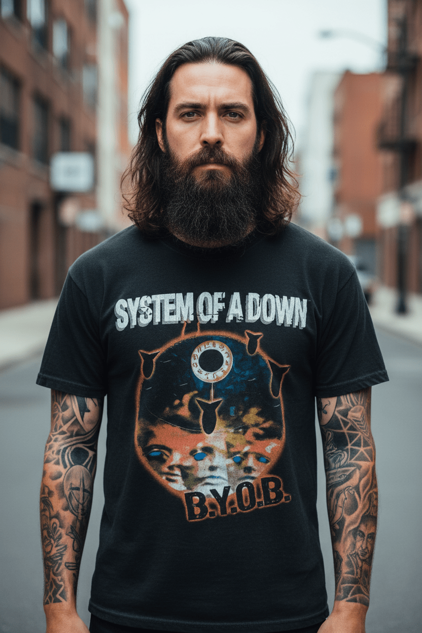 SYSTEM OF A DOWN - Band T-Shirt: BYOB - COOCOO.at - Dein Merch Shop aus Österreich