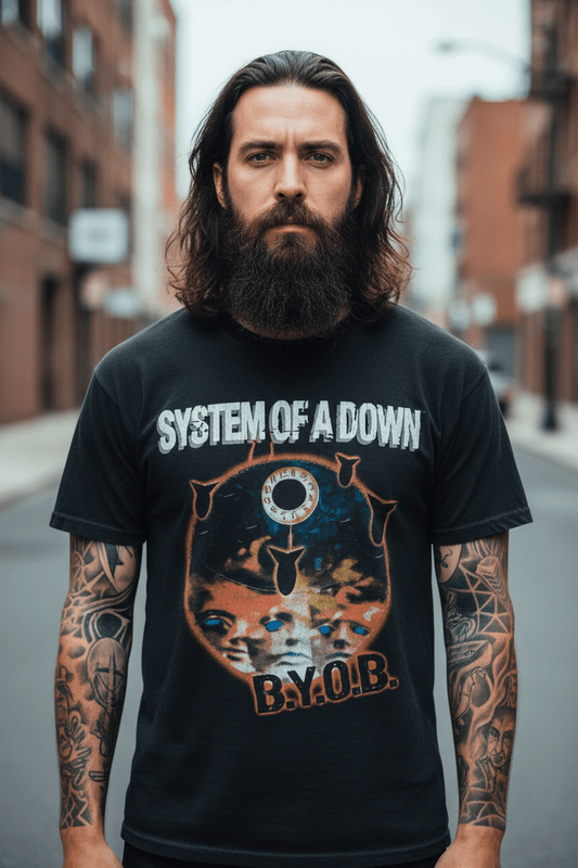 SYSTEM OF A DOWN - Band T-Shirt: BYOB - COOCOO.at - Dein Merch Shop aus Österreich