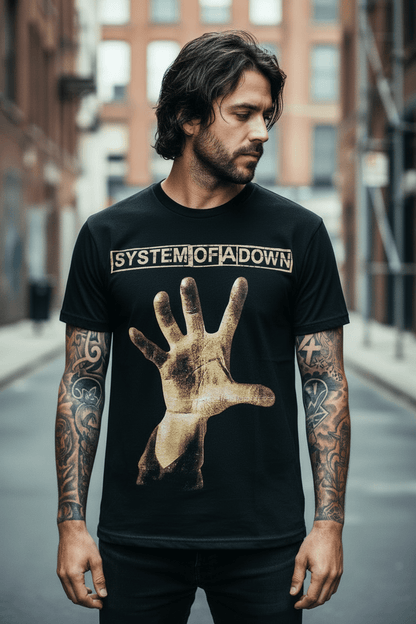 SYSTEM OF A DOWN - Band T-Shirt: HAND - COOCOO.at - Dein Merch Shop aus Österreich