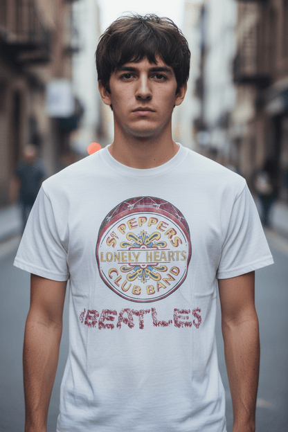 THE BEATLES - Band T-Shirt: FLOWERS - COOCOO.at - Dein Merch Shop aus Österreich