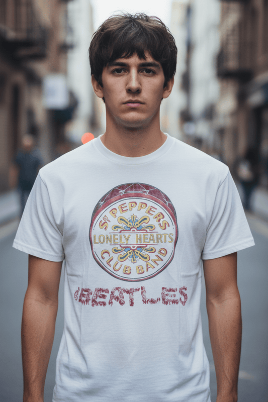 THE BEATLES - Band T-Shirt: FLOWERS - COOCOO.at - Dein Merch Shop aus Österreich