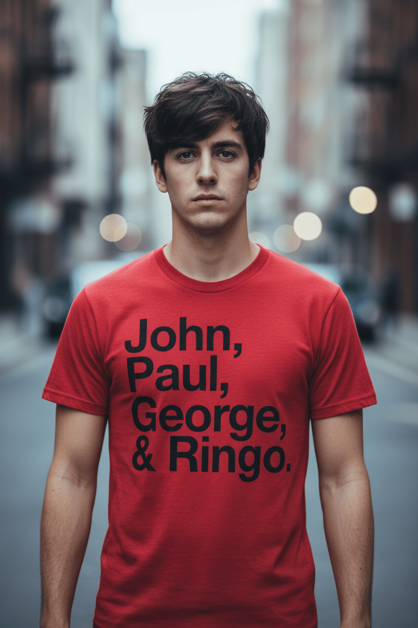 THE BEATLES - Band T-Shirt: Members - COOCOO.at - Dein Merch Shop aus Österreich