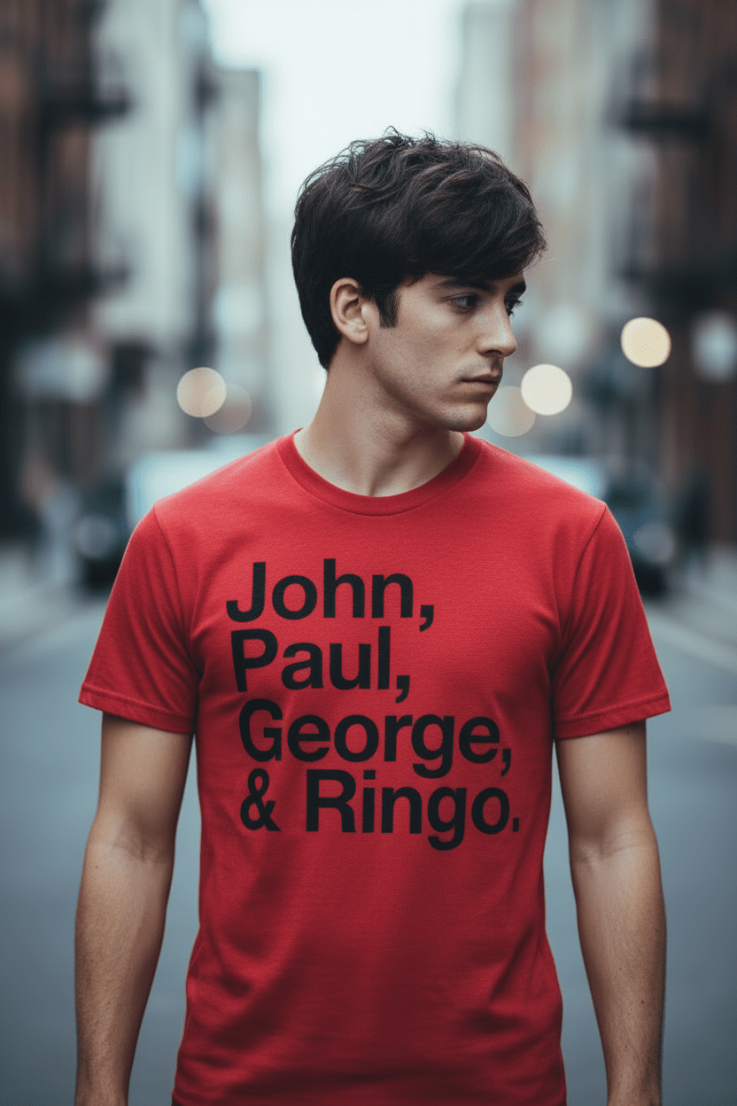 THE BEATLES - Band T-Shirt: Members - COOCOO.at - Dein Merch Shop aus Österreich