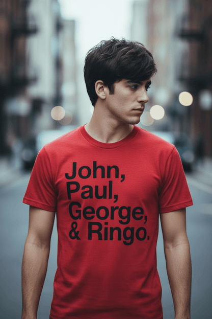 THE BEATLES - Band T-Shirt: Members - COOCOO.at - Dein Merch Shop aus Österreich
