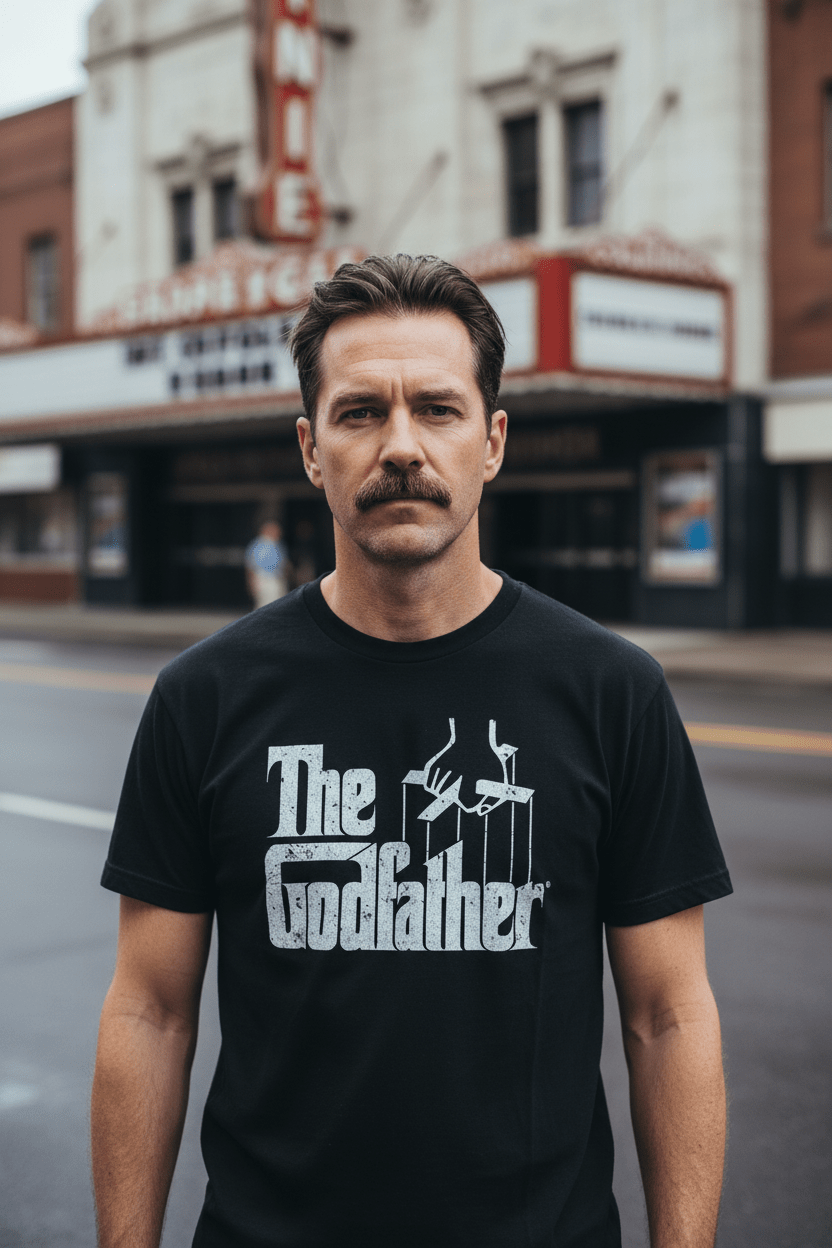 THE GODFATHER - Merch T-Shirt: LOGO WHITE - COOCOO.at - Dein Merch Shop aus Österreich