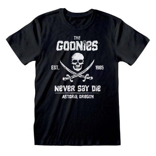 THE GOONIES - Merch T-Shirt: NEVER SAY DIE Movie Merchandise T-Shirt