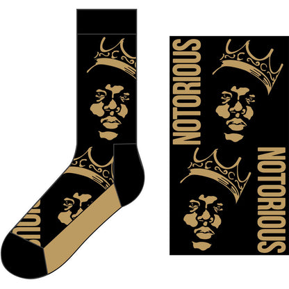 THE NOTORIOUS B.I.G. - Merch Socken: CROWN - COOCOO.at - Dein Merch Shop aus Österreich
