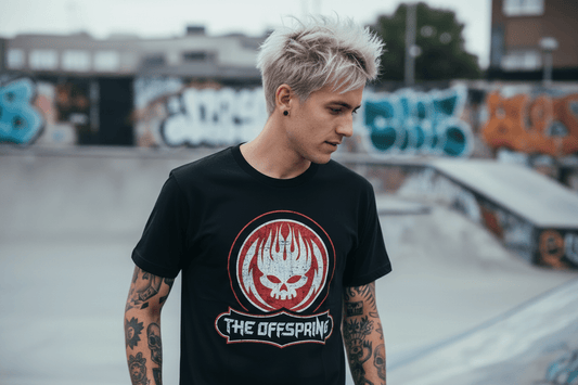 THE OFFSPIRING - Band T-Shirt: Distressed Skull - COOCOO.at - Dein Merch Shop aus Österreich