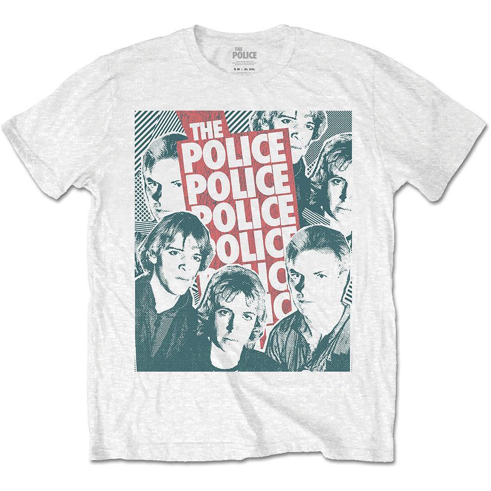 THE POLICE - Band T-Shirt: FACES - COOCOO.at - Dein Merch Shop aus Österreich