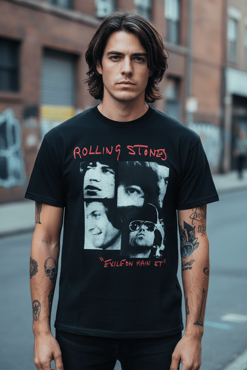 THE ROLLING STONES - Band T-Shirt: EXILE - COOCOO.at - Dein Merch Shop aus Österreich