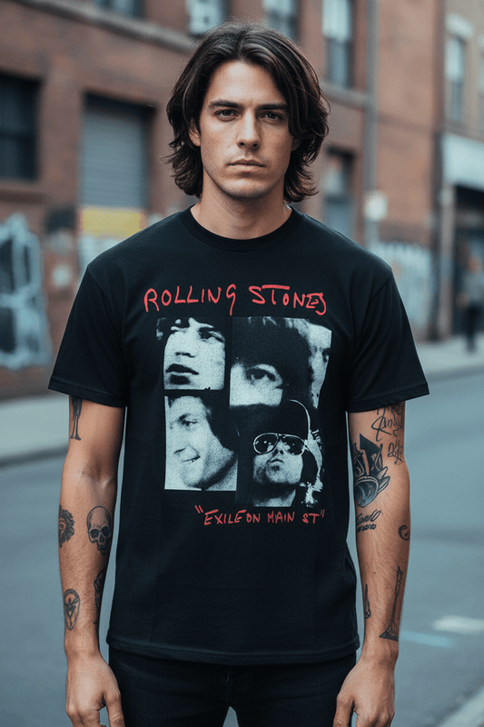 THE ROLLING STONES - Band T-Shirt: EXILE - COOCOO.at - Dein Merch Shop aus Österreich