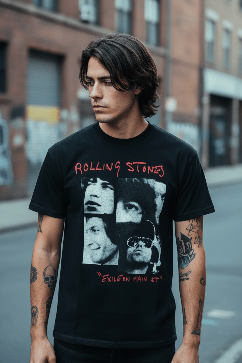THE ROLLING STONES - Band T-Shirt: EXILE - COOCOO.at - Dein Merch Shop aus Österreich