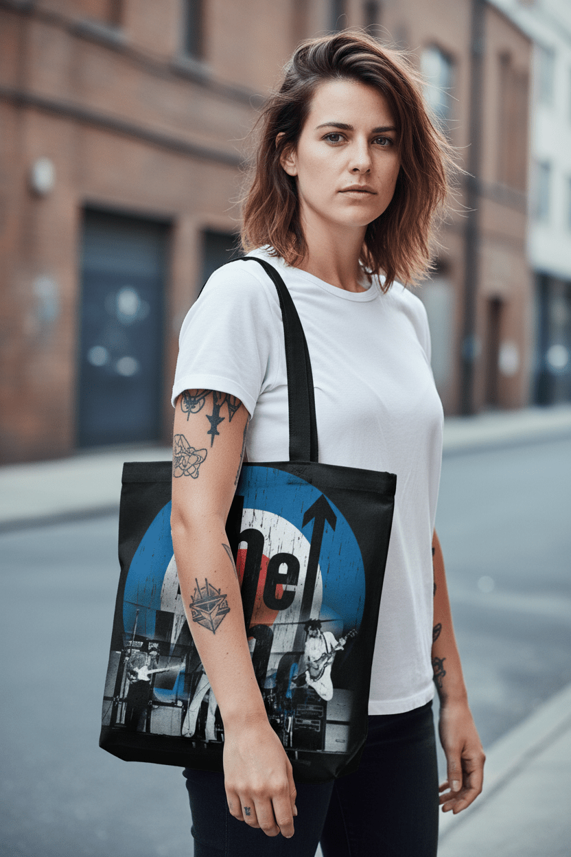 THE WHO - Baumwolltasche: TARGET - COOCOO.at - Dein Merch Shop aus Österreich