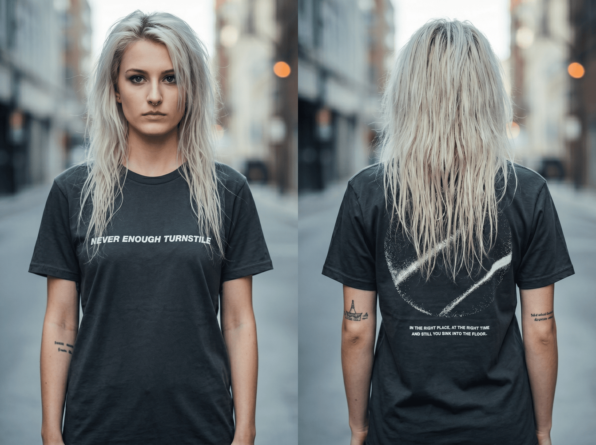 TURNSTILE - Band T-Shirt: Right Place, Right Time (Back Print) - COOCOO.at - Dein Merch Shop aus Österreich