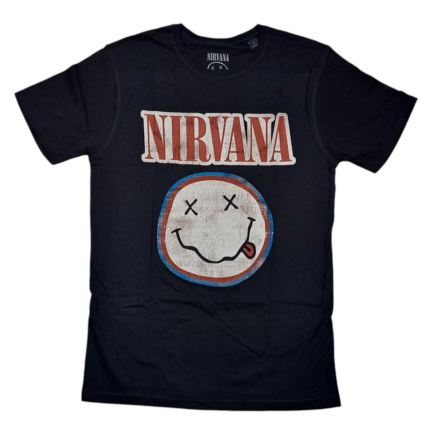 NIRVANA - Band T-Shirt: Vintage Logo - Band Merchandise - Bandshirt - NIRVTS01MB