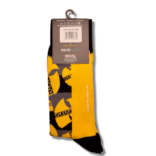 WU-TANG CLAN - Merch Socken: LOGO YELLOW Band Merchandise Socken