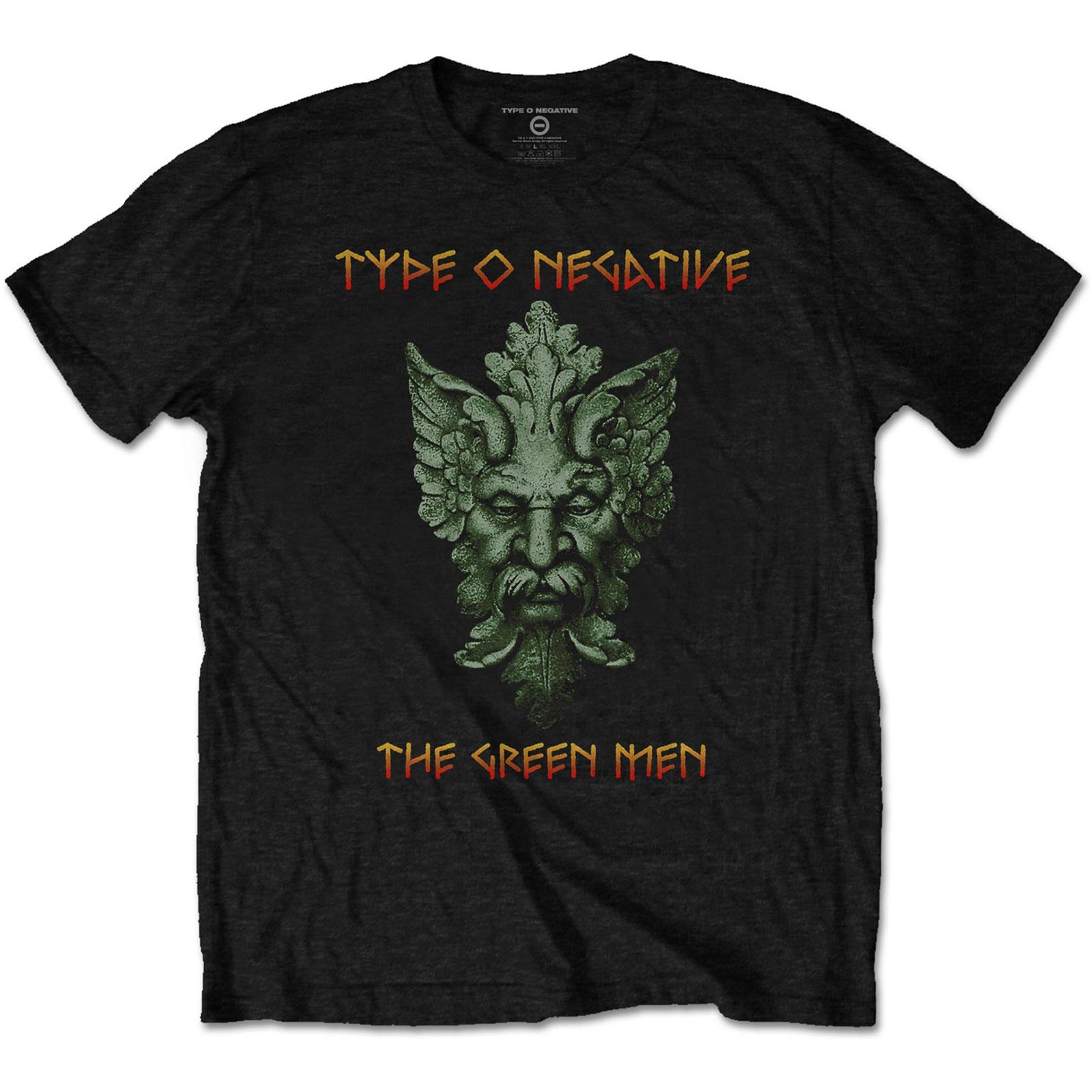 TYPE O NEGATIVE - Unisex T-Shirt: Green Men (Backprint) front
